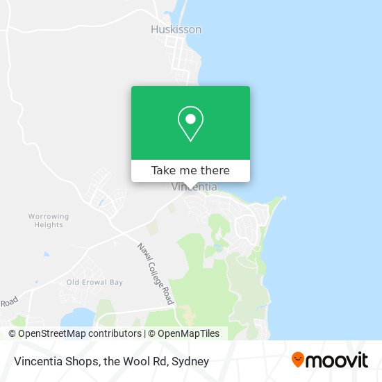 Vincentia Shops, the Wool Rd map
