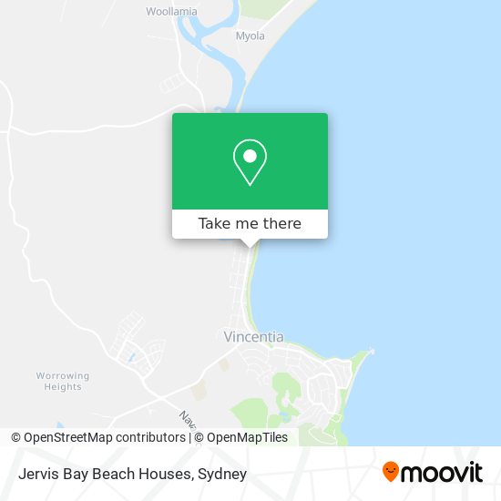Jervis Bay Beach Houses map