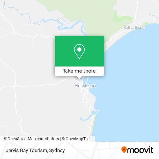 Mapa Jervis Bay Tourism