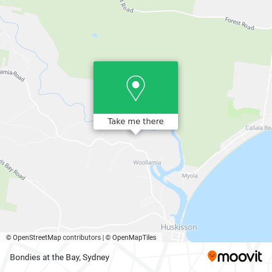 Bondies at the Bay map