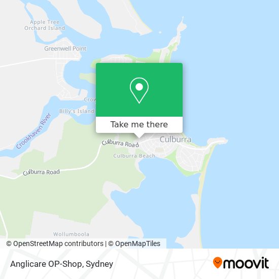 Anglicare OP-Shop map