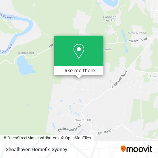 Mapa Shoalhaven Homefix