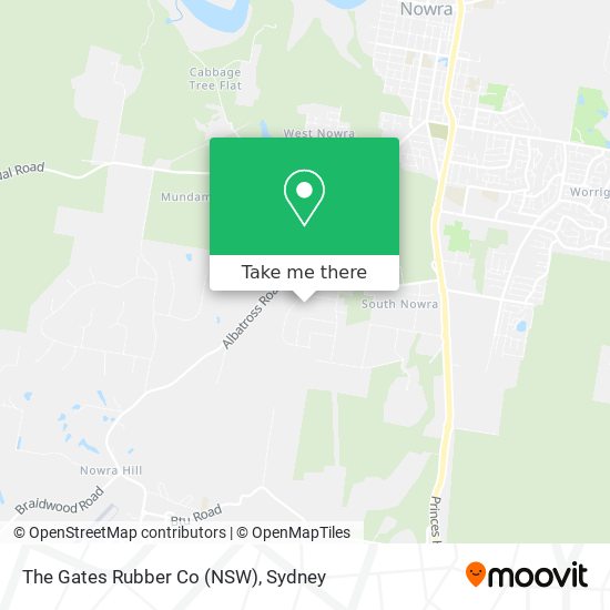 The Gates Rubber Co (NSW) map