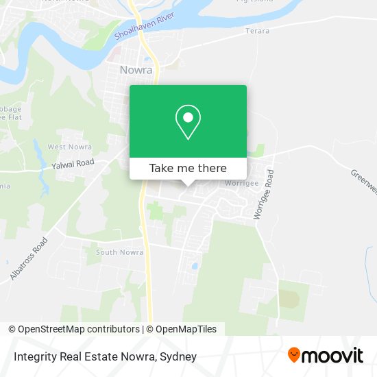 Integrity Real Estate Nowra map