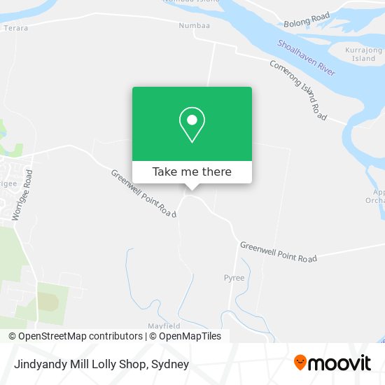 Jindyandy Mill Lolly Shop map