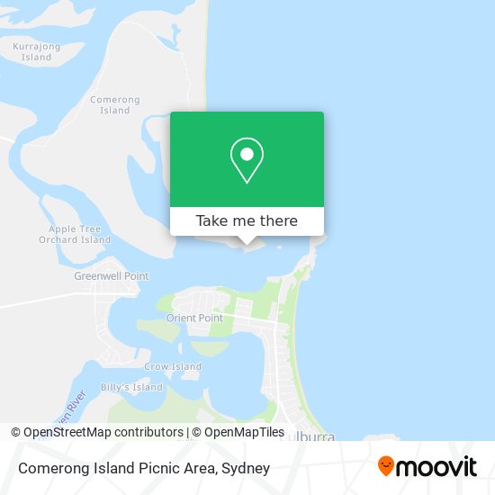 Comerong Island Picnic Area map