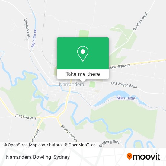 Narrandera Bowling map