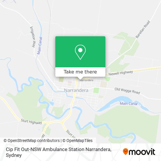 Mapa Cip Fit Out-NSW Ambulance Station Narrandera