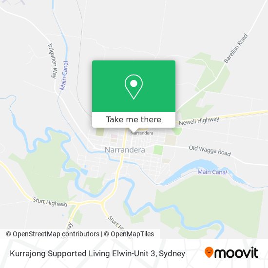 Kurrajong Supported Living Elwin-Unit 3 map