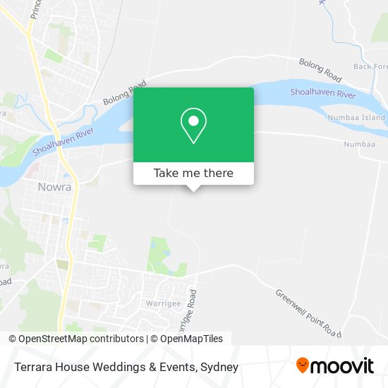 Terrara House Weddings & Events map