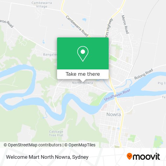 Welcome Mart North Nowra map