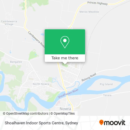 Mapa Shoalhaven Indoor Sports Centre