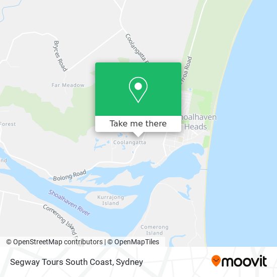 Segway Tours South Coast map