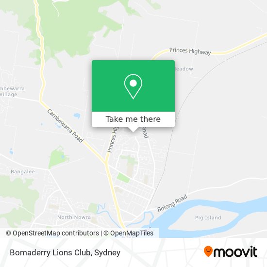 Mapa Bomaderry Lions Club