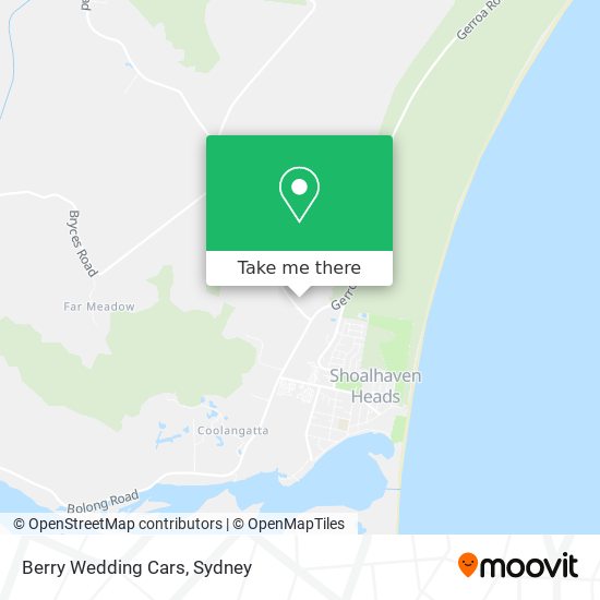 Berry Wedding Cars map