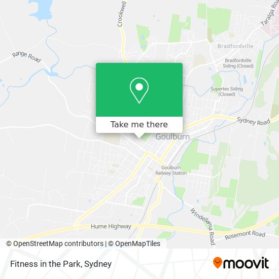 Fitness in the Park map