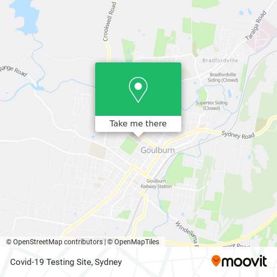 Covid-19 Testing Site map