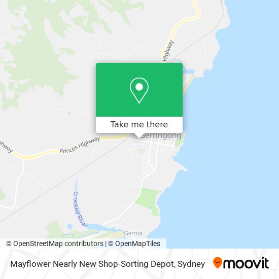 Mapa Mayflower Nearly New Shop-Sorting Depot