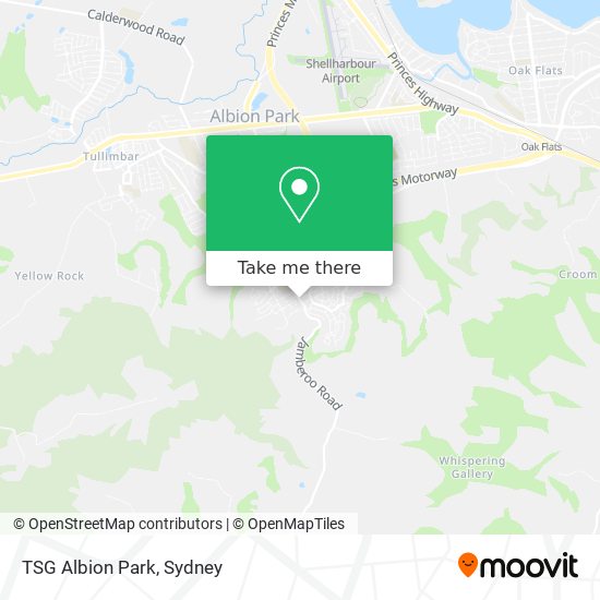 Mapa TSG Albion Park