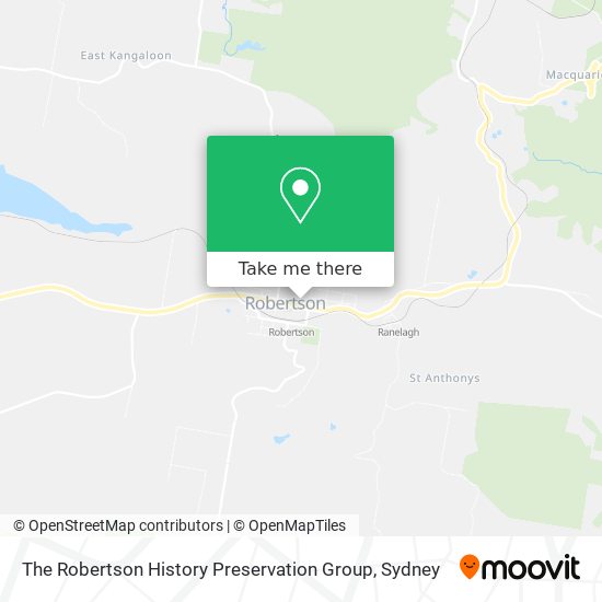 The Robertson History Preservation Group map