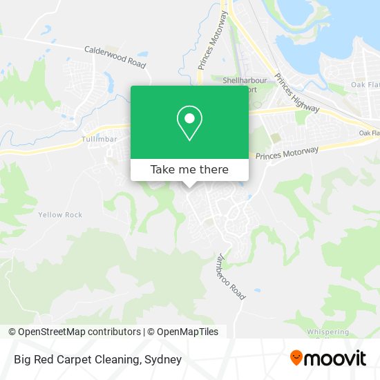 Big Red Carpet Cleaning map