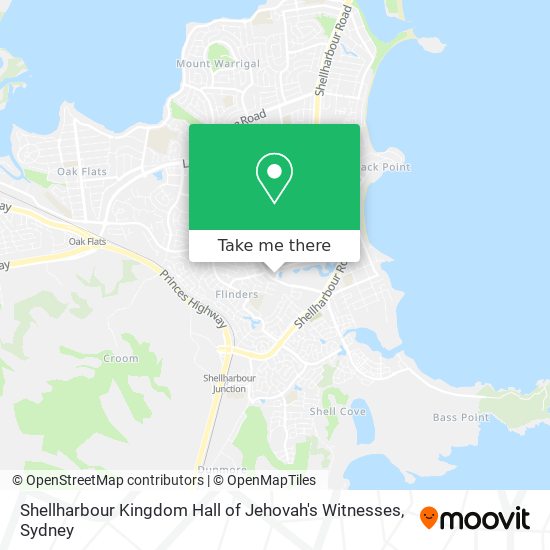 Shellharbour Kingdom Hall of Jehovah's Witnesses map