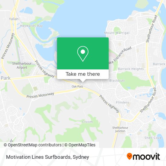 Motivation Lines Surfboards map
