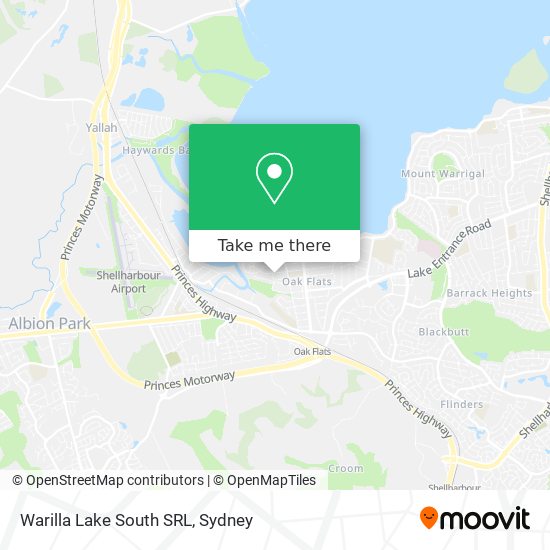 Mapa Warilla Lake South SRL