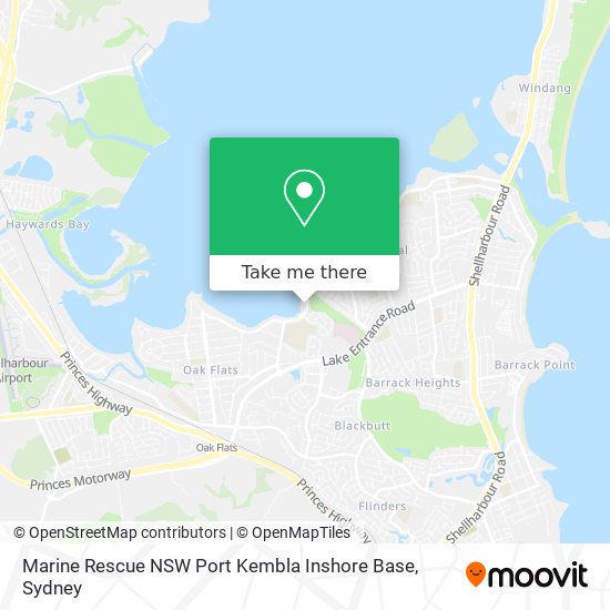 Marine Rescue NSW Port Kembla Inshore Base map
