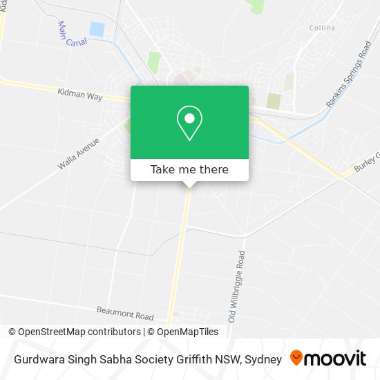 Mapa Gurdwara Singh Sabha Society Griffith NSW