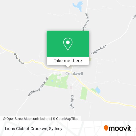 Lions Club of Crookwe map