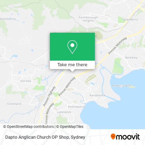 Mapa Dapto Anglican Church OP Shop