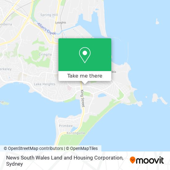 News South Wales Land and Housing Corporation map