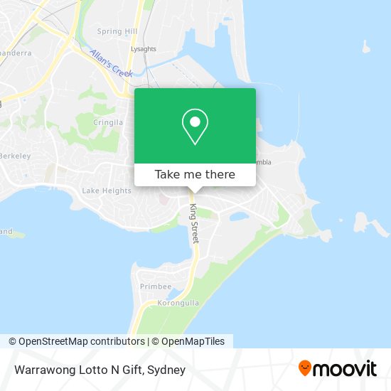 Warrawong Lotto N Gift map