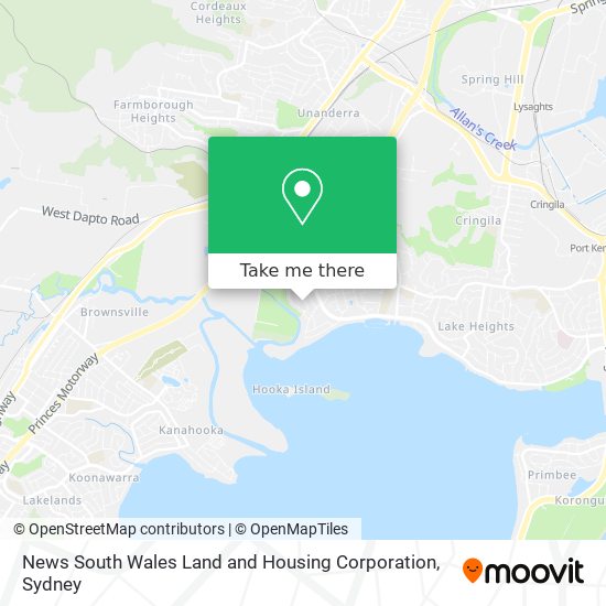 News South Wales Land and Housing Corporation map