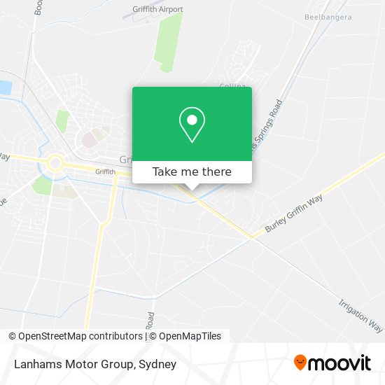 Lanhams Motor Group map