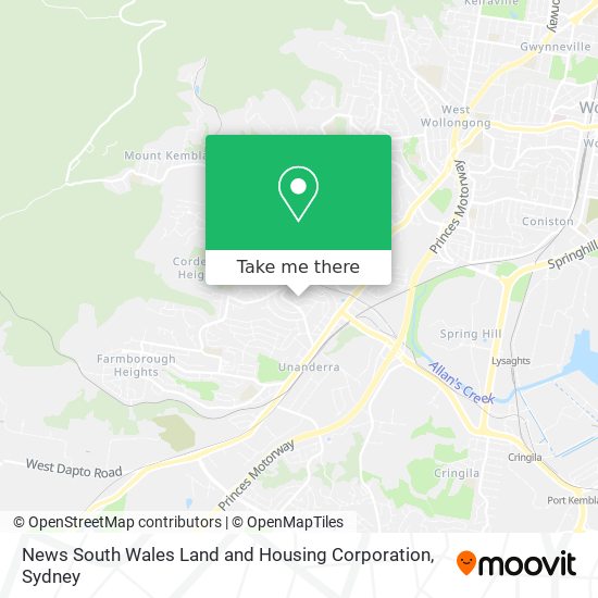 News South Wales Land and Housing Corporation map