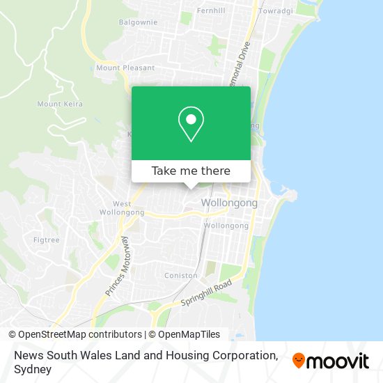 News South Wales Land and Housing Corporation map