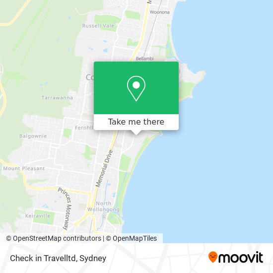 Check in Travelltd map