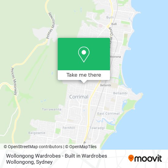 Mapa Wollongong Wardrobes - Built in Wardrobes Wollongong
