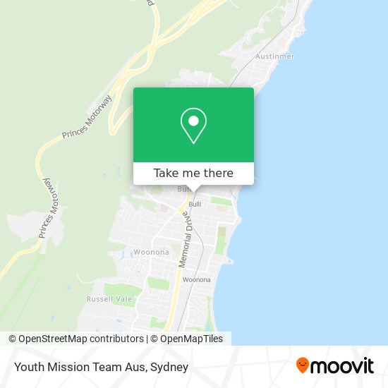 Youth Mission Team Aus map