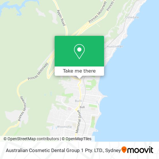 Mapa Australian Cosmetic Dental Group 1 Pty. LTD.