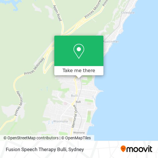 Fusion Speech Therapy Bulli map