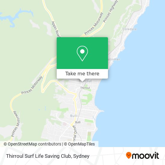 Thirroul Surf Life Saving Club map