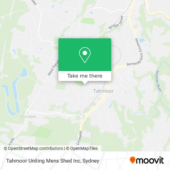 Mapa Tahmoor Uniting Mens Shed Inc