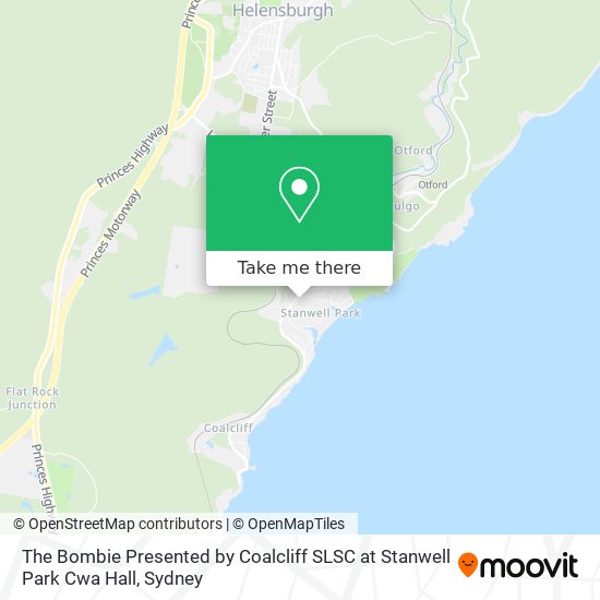 The Bombie Presented by Coalcliff SLSC at Stanwell Park Cwa Hall map