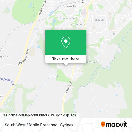 South West Mobile Preschool map