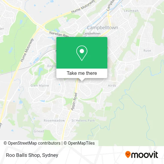 Roo Balls Shop map