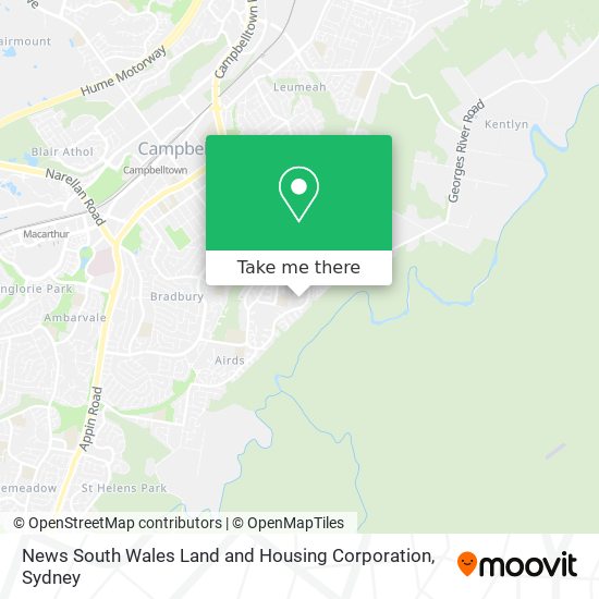 News South Wales Land and Housing Corporation map