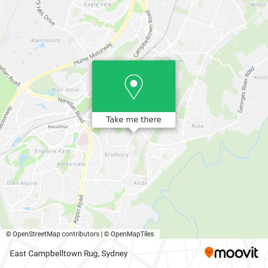 East Campbelltown Rug map